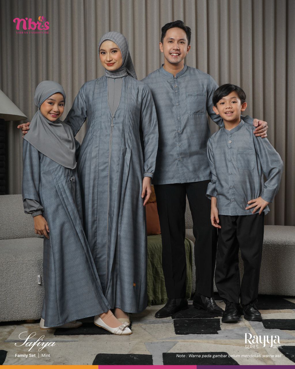 SARIMBIT RAYYA NIBRAS 2025 SAFIYA MINT TERBARU GAMIS & KOKO