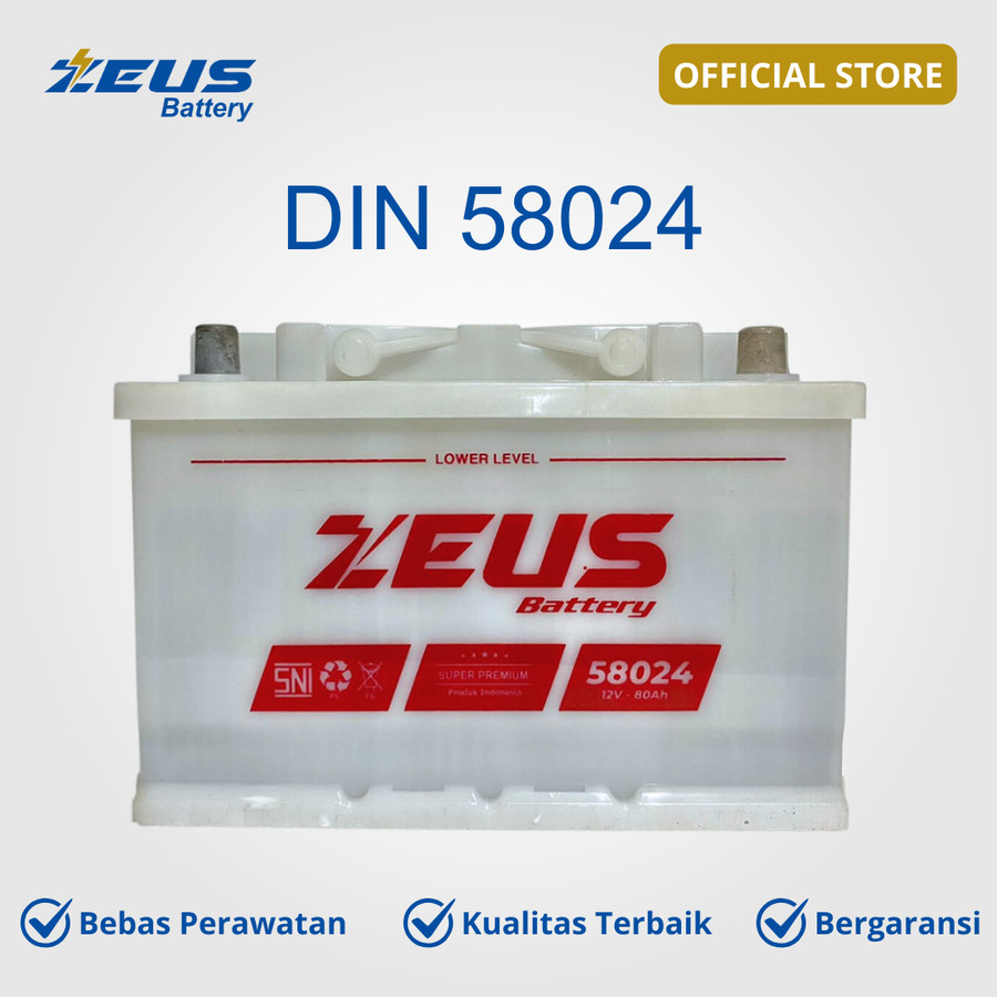 Aki mobil Sportage, Shauma, Carrens, Carrens II, Rio, Sorento merk Zeus Super Power DIN 58024 SP LM Aki Mobil basah Harga 1,600,000 Ringgit*Penghantaran Percuma