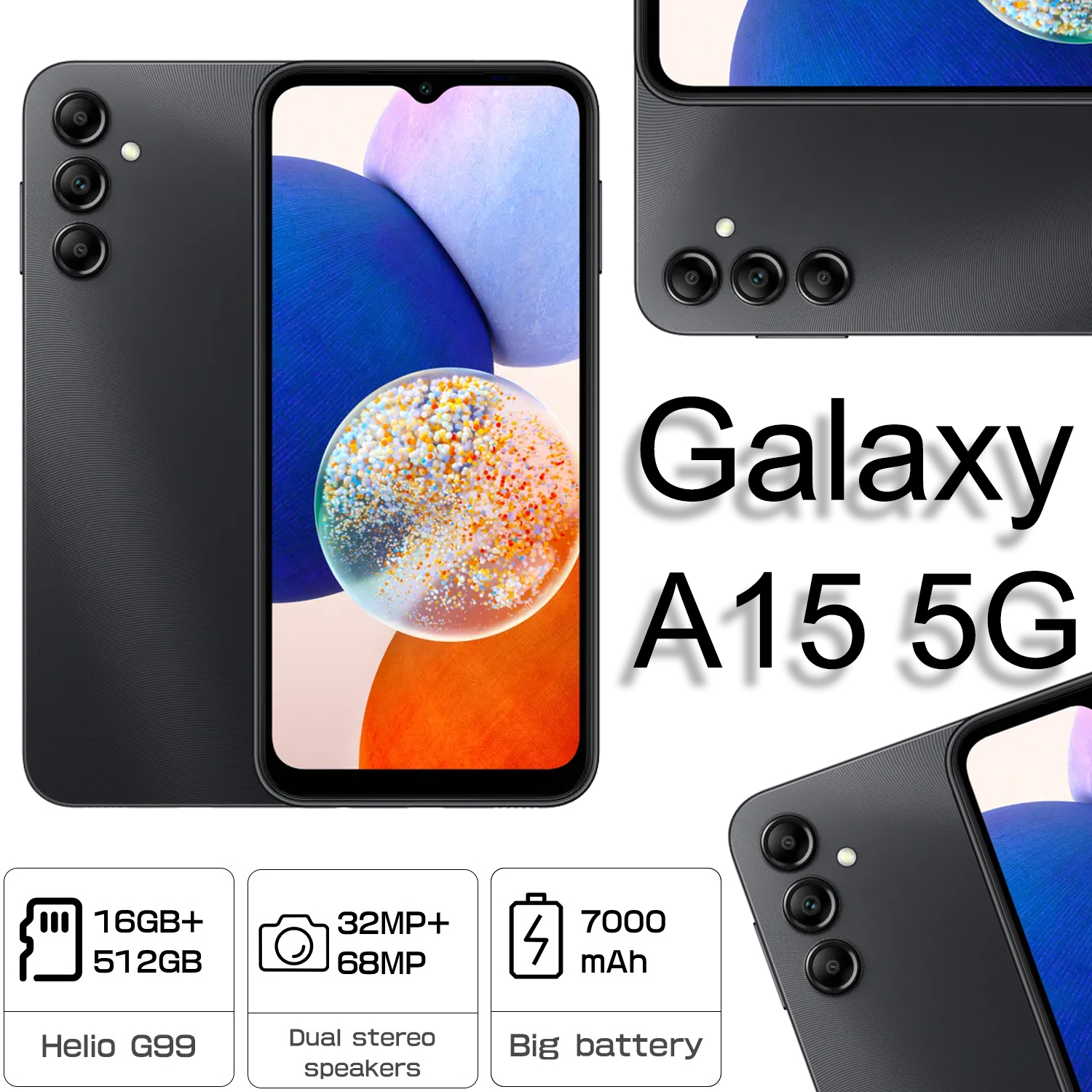 [Ready stock * cod] HP Galaxy A15 5G 6/128GB, Android phone with triple camera, camera 50MP, 5G is ready, long life battery, smartphone, cheap Android phone Harga 1,099,000 rupiah*Gratis Ongkir