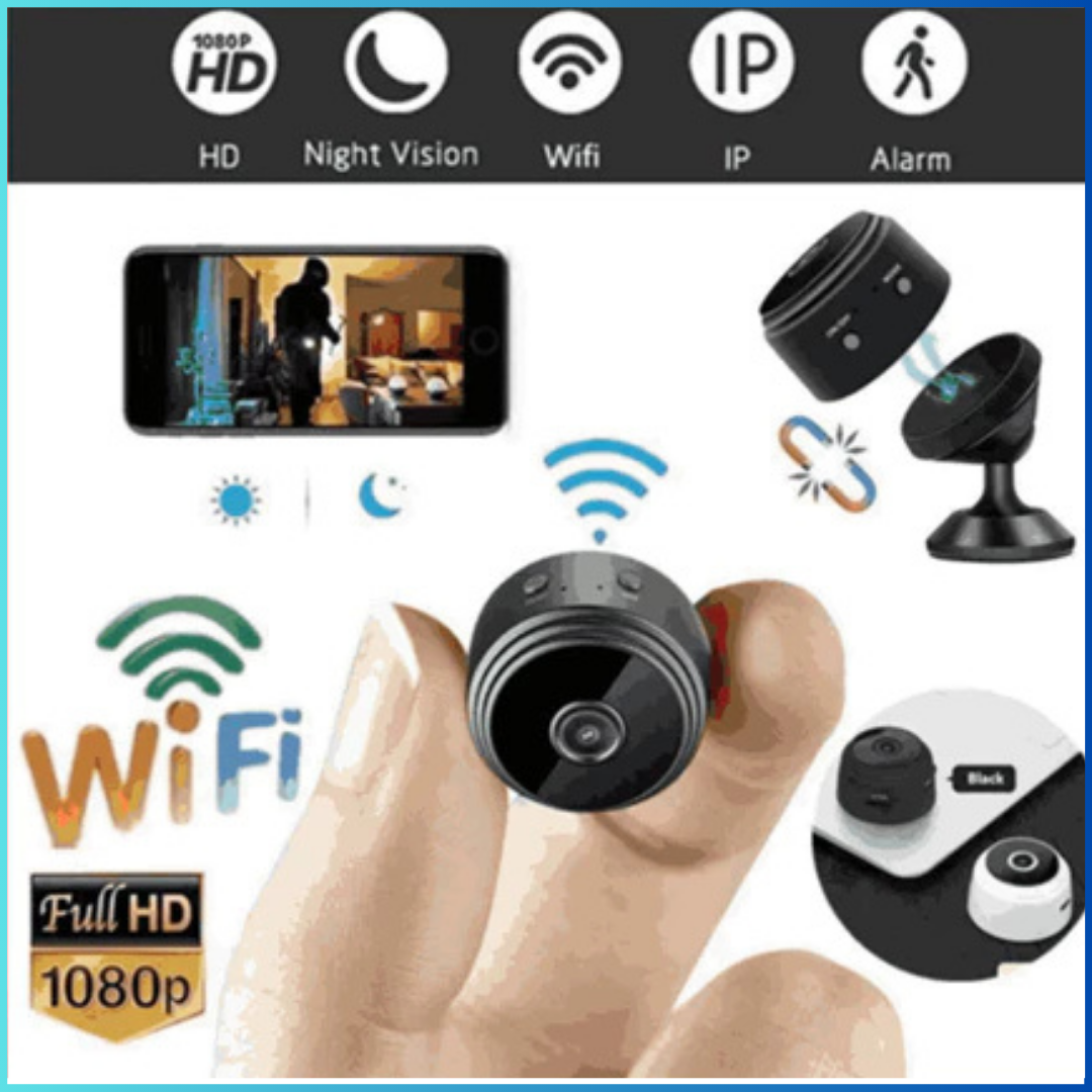COD Taffware Mini WiFi Tersembunyi Tanpa Kabel Terhubung Hp Jarak Jauh Outdoor Camera CCTV 1080P A9 Harga 59,900 rupiah*Gratis Ongkir