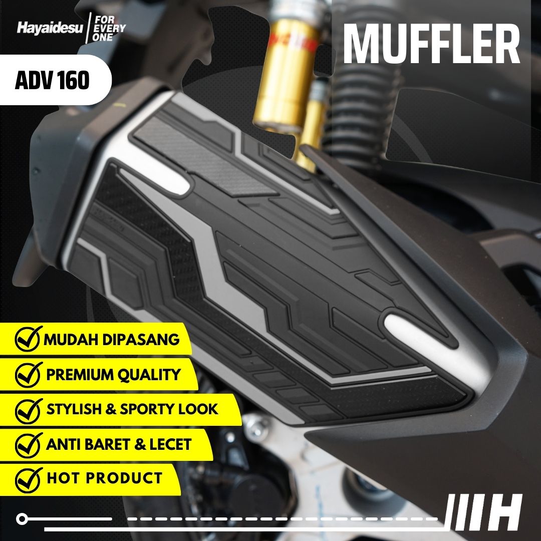 Hayaidesu Honda Adv 160 2022-2024 Muffler Exhaust Body Protector Cover Harga 63,000 rupiah*Gratis Ongkir