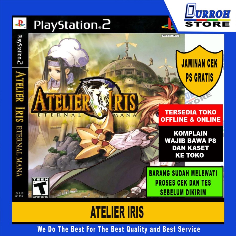 KASET GAME PS 2 ATELIER IRIS / ATELIER IRIS 1 Harga 9,000 rupiah*Gratis Ongkir