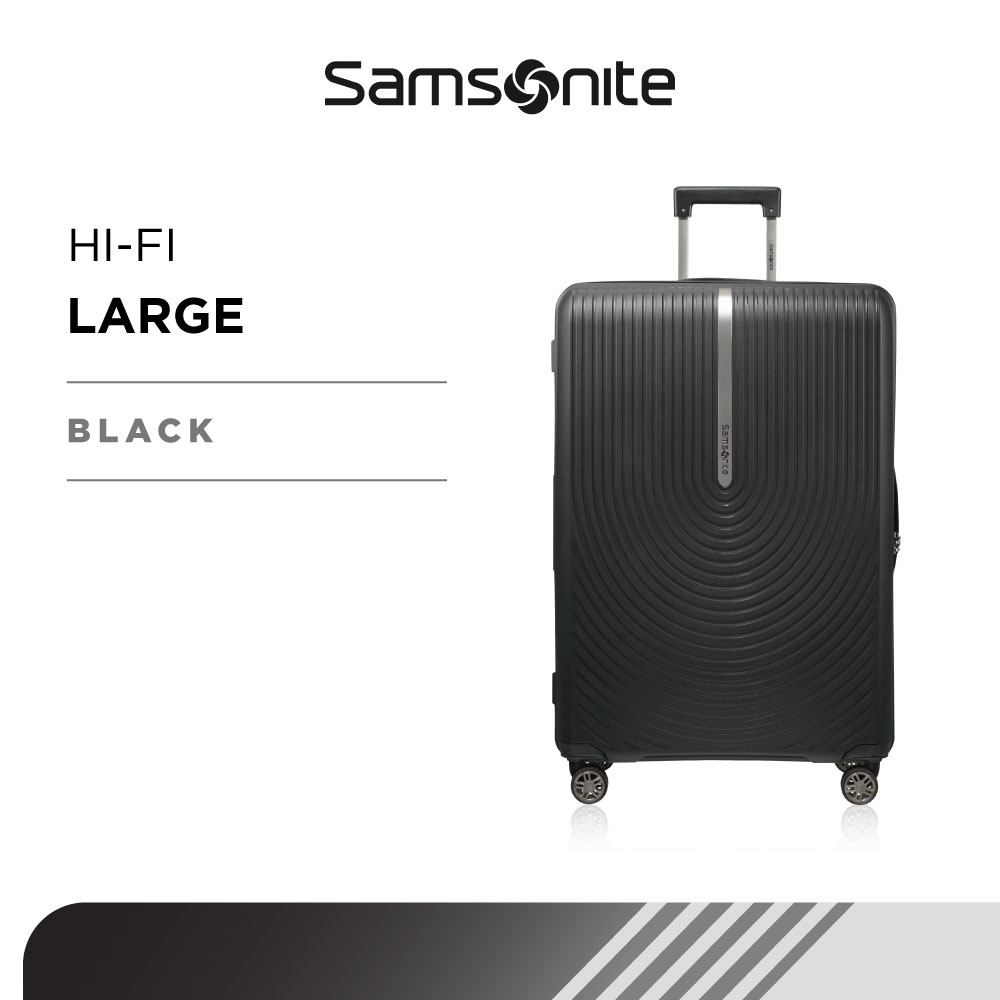 Lazada Indonesia - Samsonite Koper Hardcase Hi-Fi Large 28 inch – Black