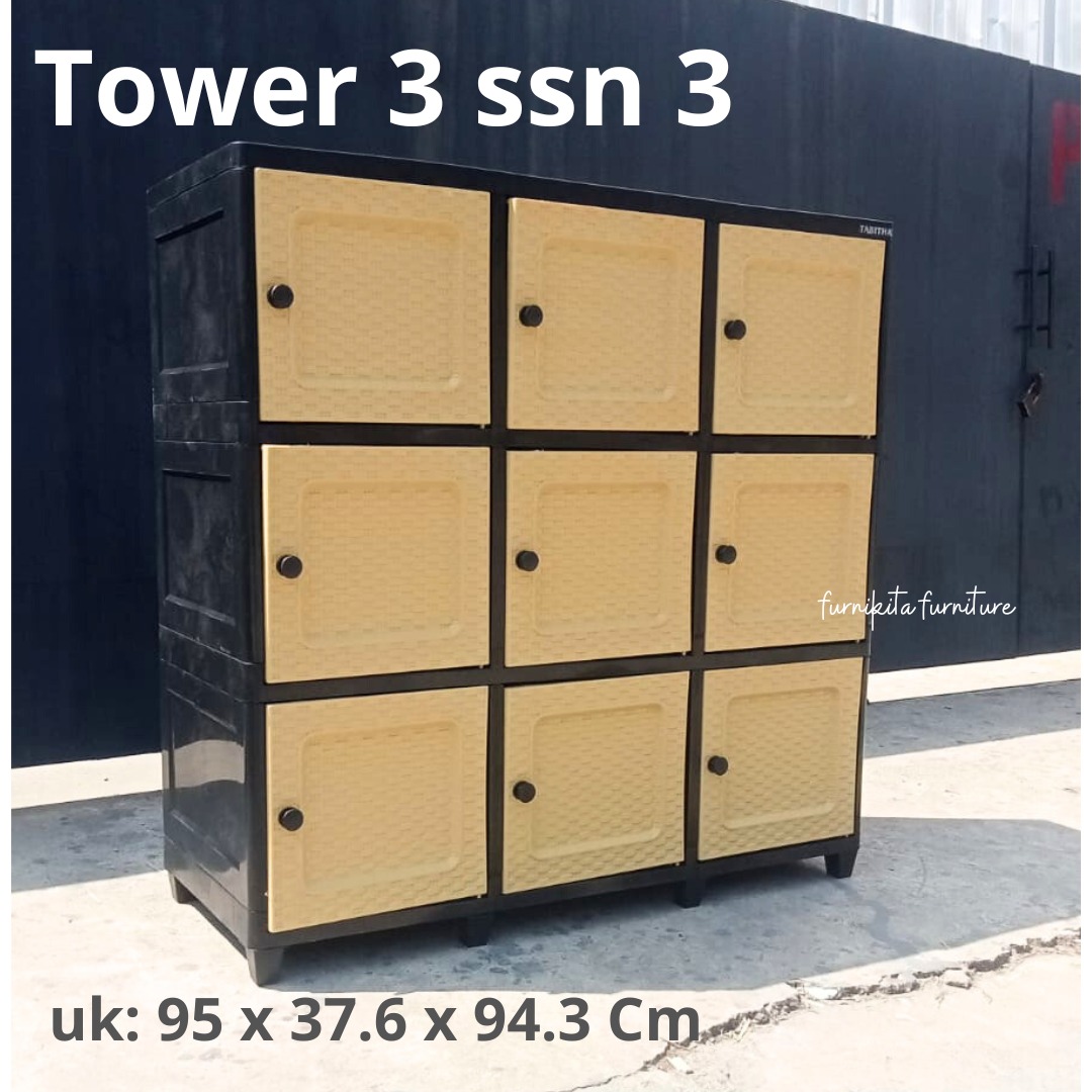 Plastic Cabinet Clicks Multipurpose Locker Clothing Cabinet [Tabbox] Harga 177,000 rupiah*Gratis Ongkir