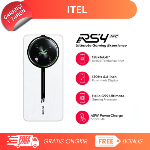 Itel Rs4 Ram 8/128Gb - Nfc - G99 Ultimate Harga  1,620,000 Ringgit*Penghantaran Percuma