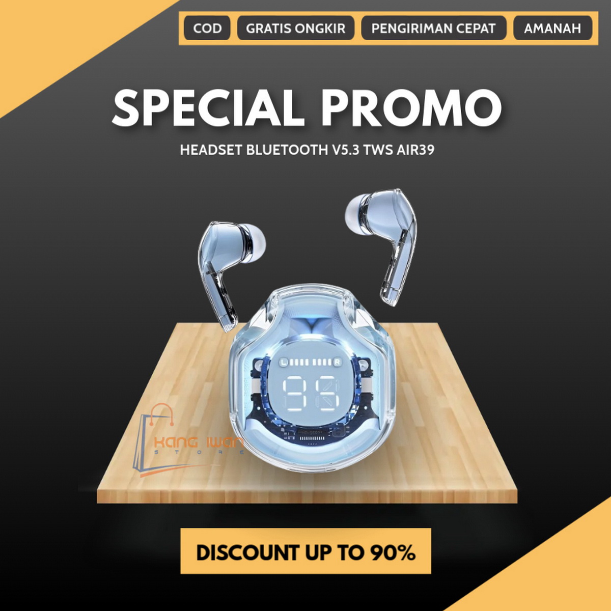 Beli Goojodoq J201 Earphone Bluetooth Online Harga Terbaik