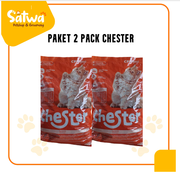 makanan kucing chester tuna paket 2 pack Harga 36,244 rupiah*Gratis Ongkir