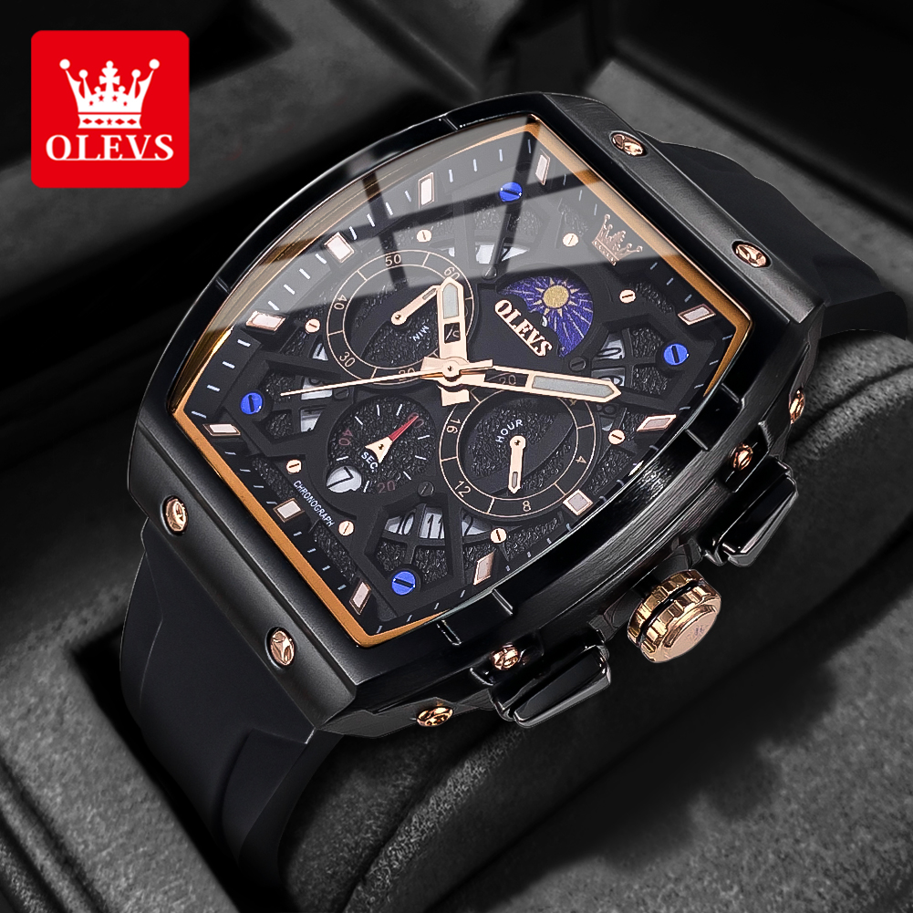 OLEVS Jam Tangan Pria Original Anti Air Terbaru Sport Multifungsi Keren Mewah Luxury Watch Men Cod Harga 351,000 rupiah*Gratis Ongkir