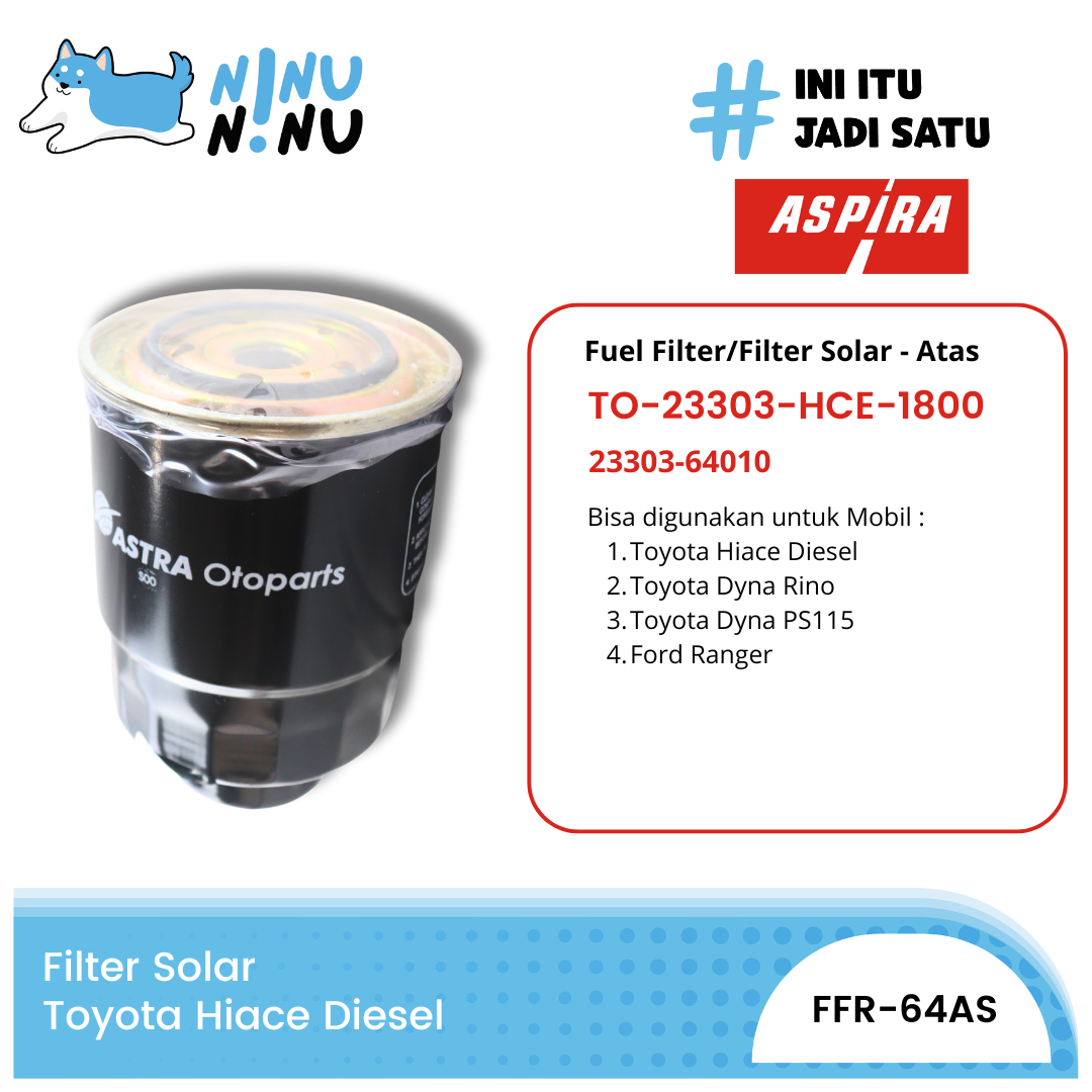 Fuel Filter Toyota Hiace Diesel LH11 Aspira Harga 55,250 rupiah*Gratis Ongkir