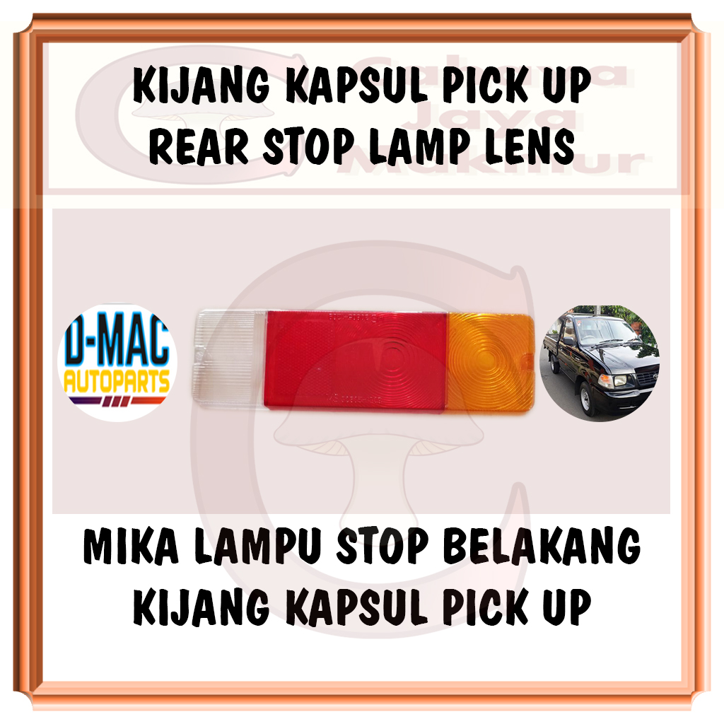Pcs Mica Glass Stop Lamp Brake Turn Signal Rear Turn Signal for Toyota Kijang Kapsul 7K Pick up Harga 25,000 rupiah*Gratis Ongkir