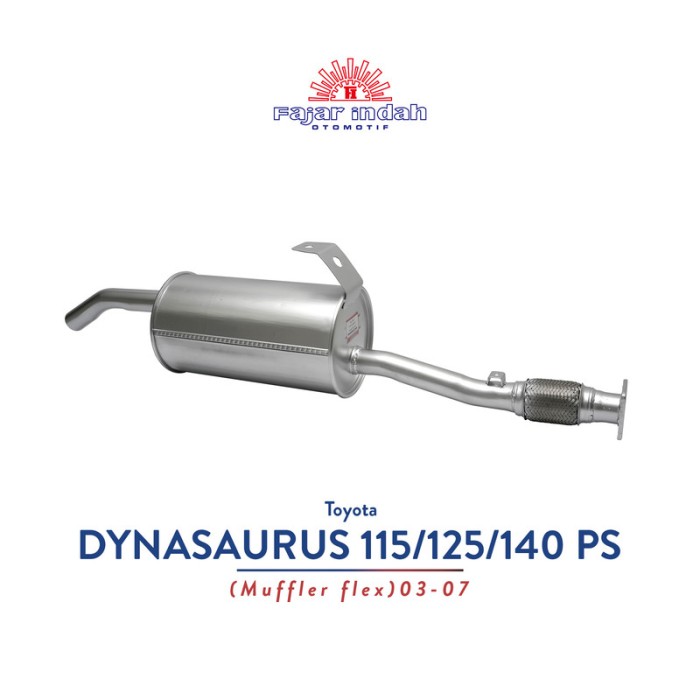 Knalpot Mobil Toyota DYNASAURUS 115/125/140 PS Muffler ( Flex ) 03 - 07 Harga 1,560,508 rupiah*Gratis Ongkir
