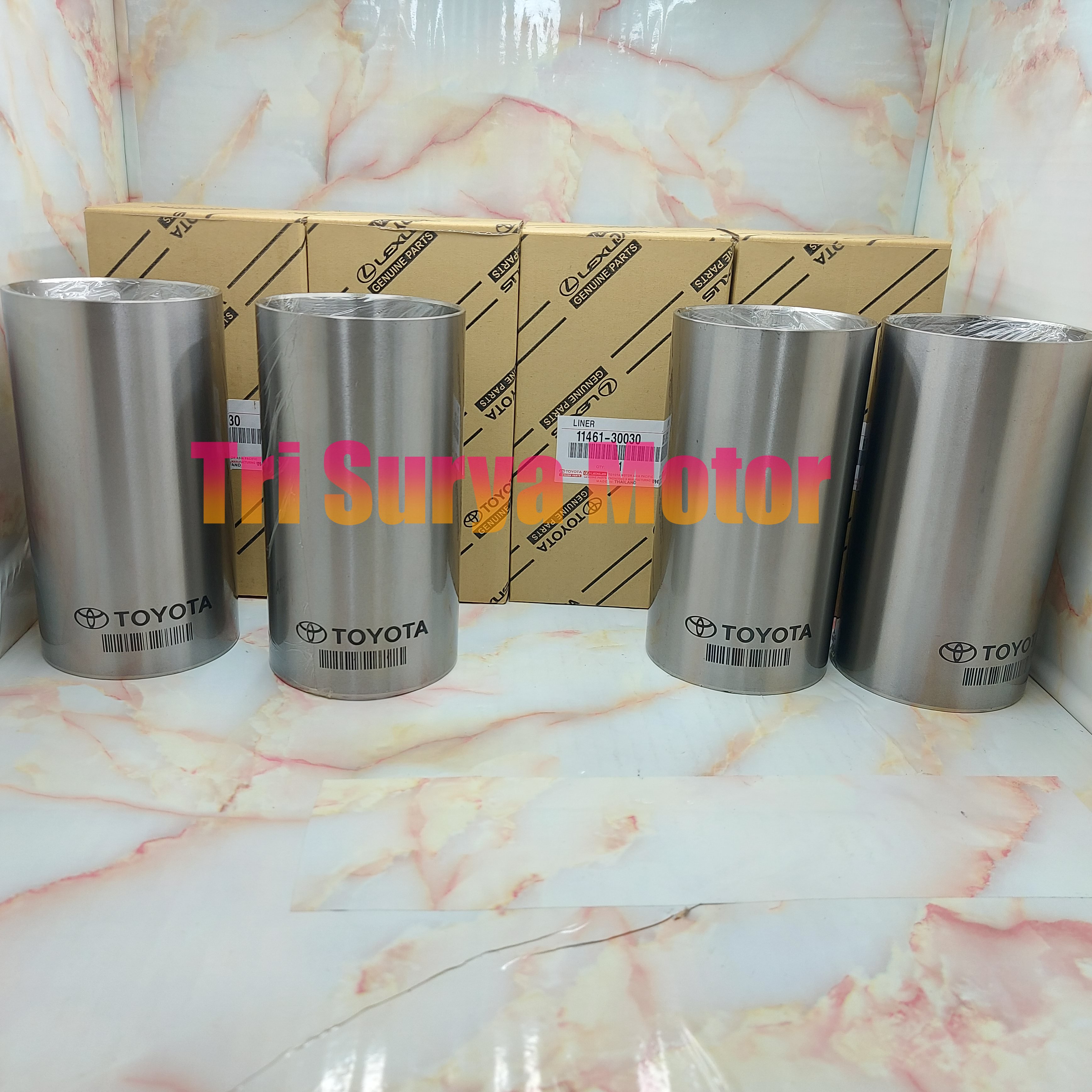 LINER ONLY FORING BORING ONLY NON FINISH HILUX 2500CC 2.5CC/INNOVA DIESEL 2KD HARGA 1SET ISI 4PCS Harga 835,000 rupiah*Gratis Ongkir