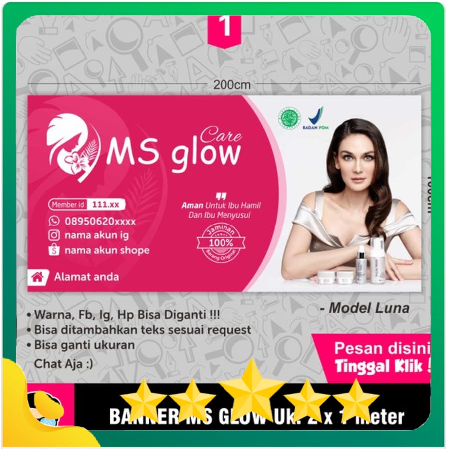 Jual Banner Ms Glow Terbaru Lazada Co Id