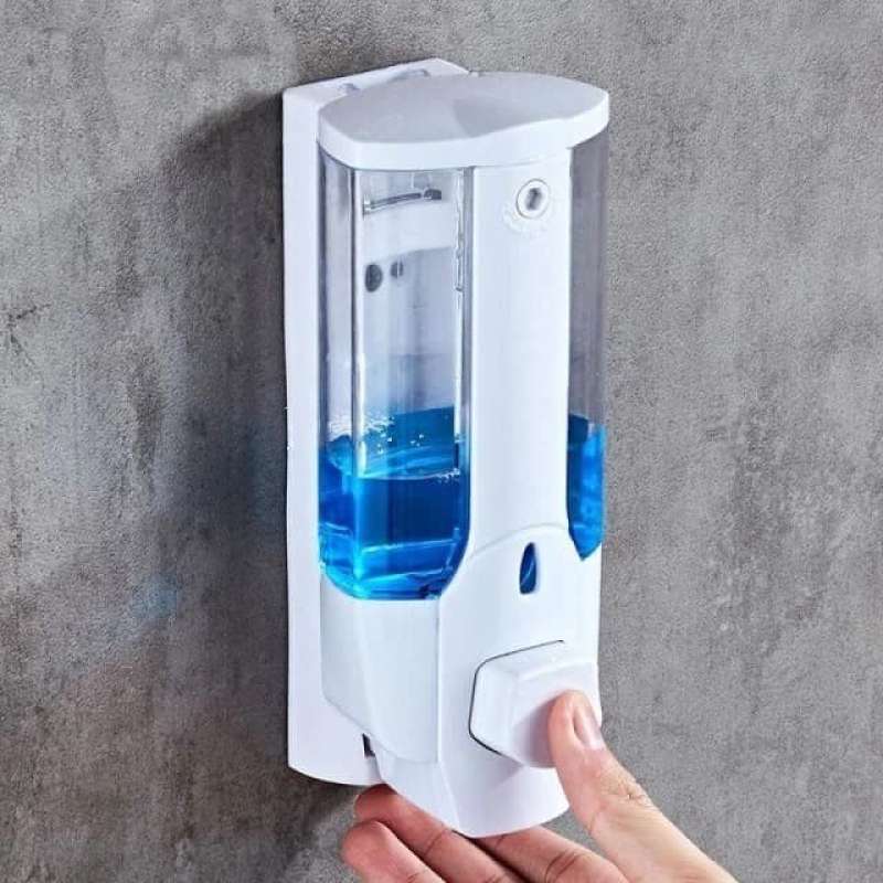Tempat Sabun Cair Tempel Dinding/Dispenser Sabun Cair Hand Soap 350ml With Key Lock Harga 25,750 rupiah*Gratis Ongkir