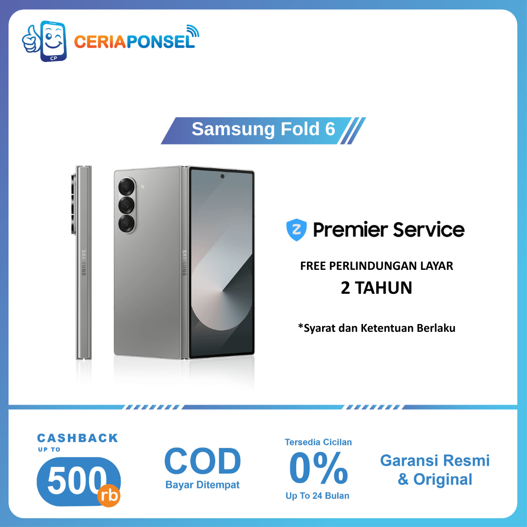 Samsung Galaxy Z fold6 12/256GB 12/512GB 1TB snapdragon8 Gen3 for Galaxy | 1 year Samsung official warranty Harga 18,218,000 rupiah*Gratis Ongkir