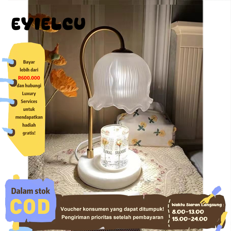 Eyre Lampu Lilin Peleburan Aromaterapi Lampu Lilin Peleburan Marmer Eropa Romantis Lampu Lilin Pelebur…