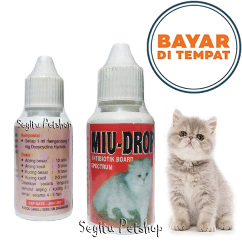 Miu Drop Obat Antibiotik Kucing Flu Virus Lazada Indonesia