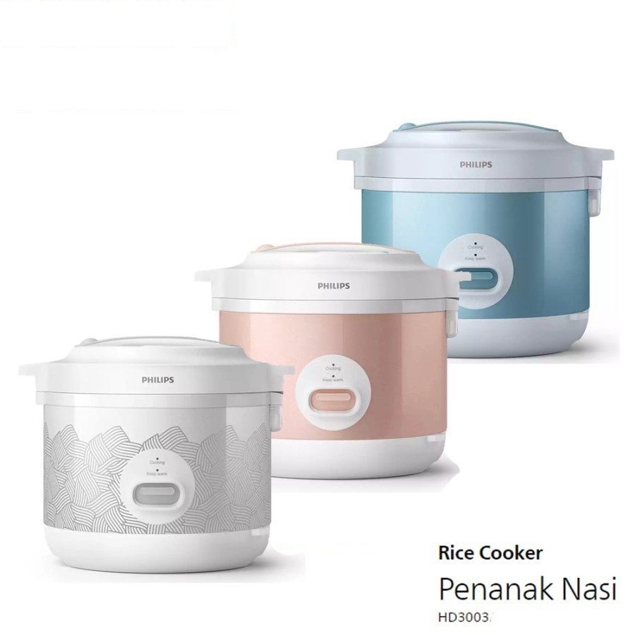 Philips Rice Cooker Hd-3003 1.8 Liter Hd3003 Hd 3003 Official Guarantee Harga 391,250 rupiah*Gratis Ongkir