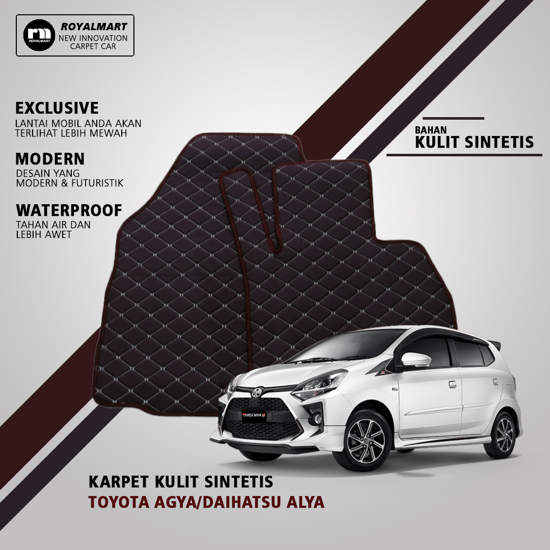 KARPET MOBIL SINTETIS 2D-TOYOTA AGYA/DAIHATSU AYLA Harga 740,000 rupiah*Gratis Ongkir
