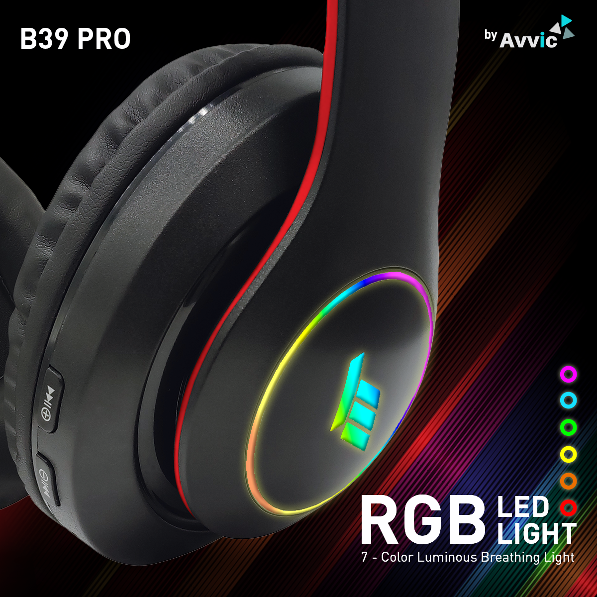 Avvic B39 PRO Headphone Bluetooth Wireless Headset Super Bass Hifi