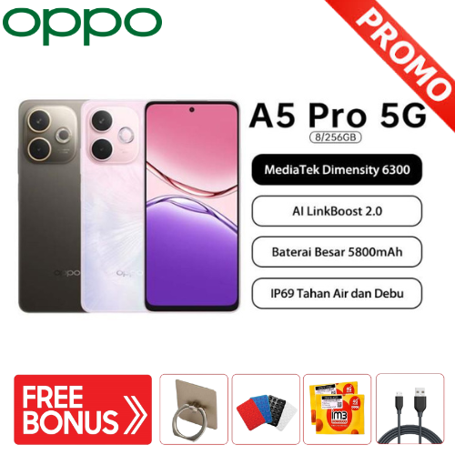 Oppo A5 Pro 5g 8Gb+256Gb - Ai Linkboost Smartphone Harga  2,030,000 Ringgit*Penghantaran Percuma