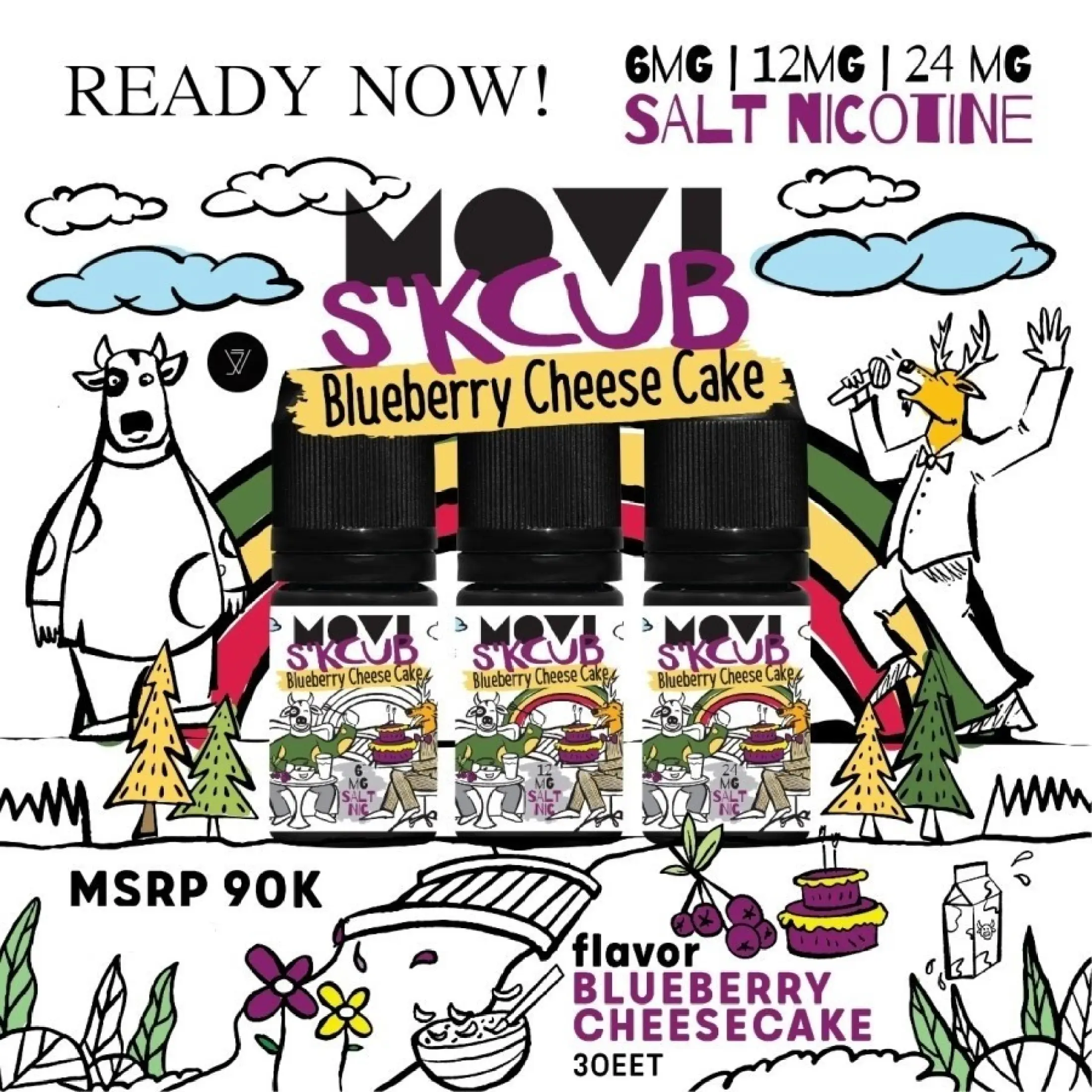 Bucks Bake Saltnic 30ml S Kcub Blueberry Cheesecake Lazada Indonesia