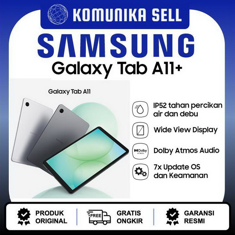 Samsung Galaxy Tab A11 Plus Free Cover - 6Gb/128Gb Harga 2,980,000 rupiah*Gratis Ongkir