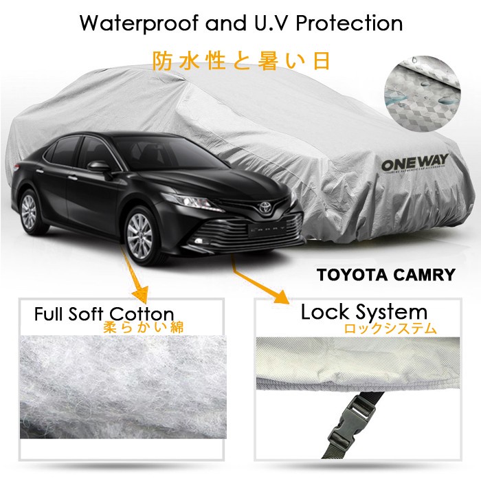 Body Cover Sarung Mobil TOYOTA CAMRY Waterproof 3 LAPIS Deluxe UV Protector Harga 877,000 rupiah*Gratis Ongkir
