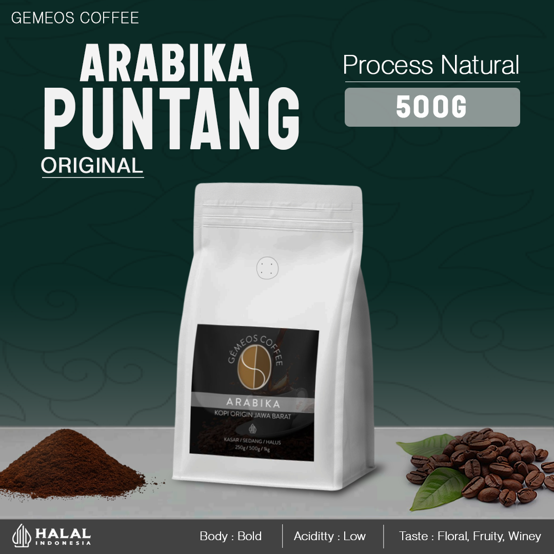 West Java Arabica Puntang Coffee 500Gr Original - 100% Pure Powder - 500Gr