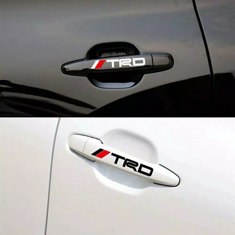 Cutting sticker mobil toyota aksesoris handle mobil TRD Harga 3,999 rupiah*Gratis Ongkir