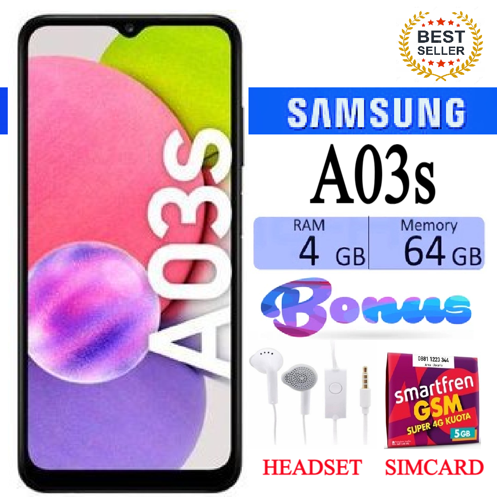 Samsung Galaxy A03s / a03s RAM 4GB ROM 64GB FULLSET - Bergaransi - PROMO Harga  1,000,000 Ringgit*Penghantaran Percuma