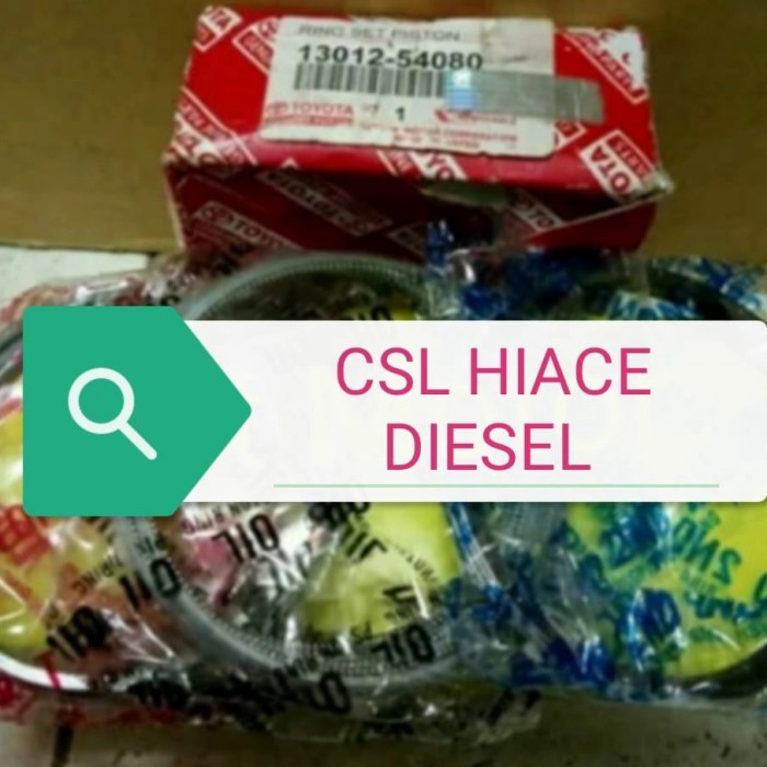 Toyota 54080 diesel Hiace piston ring Harga 330,000 rupiah*Gratis Ongkir