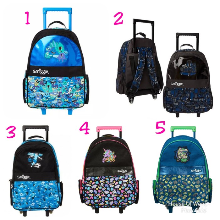 smiggle bag trolley