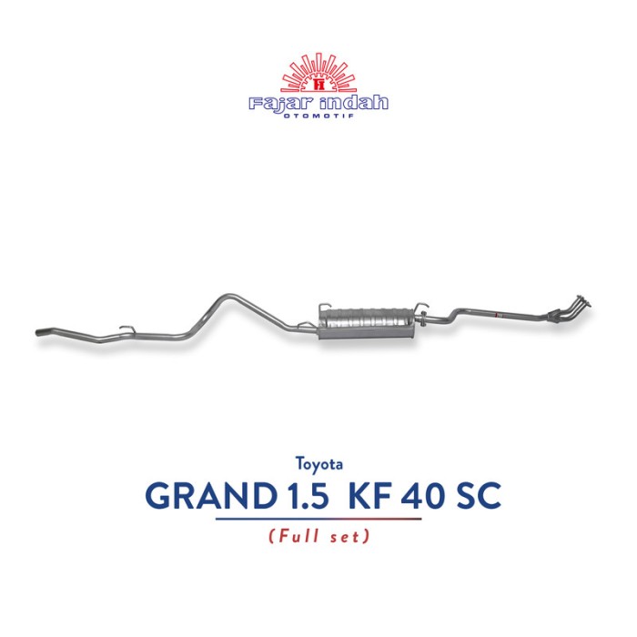 Knalpot Mobil Toyota GRAND 1.5 KF 40 Full Set 92 - 94 Harga 1,787,839 rupiah*Gratis Ongkir