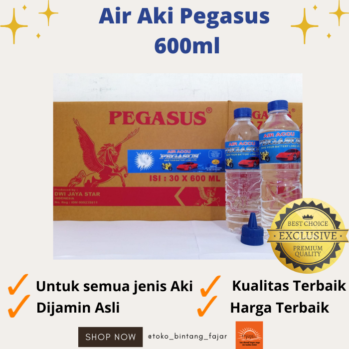 Air Aki Pegasus 600ml Harga 6,000 Ringgit*Penghantaran Percuma
