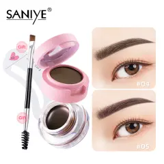SANIYE 【BPOM】Alis Kosmetik Cokelat Eyebrow Gel Waterproof Multi Function Eyeliner Pensil Alis M250