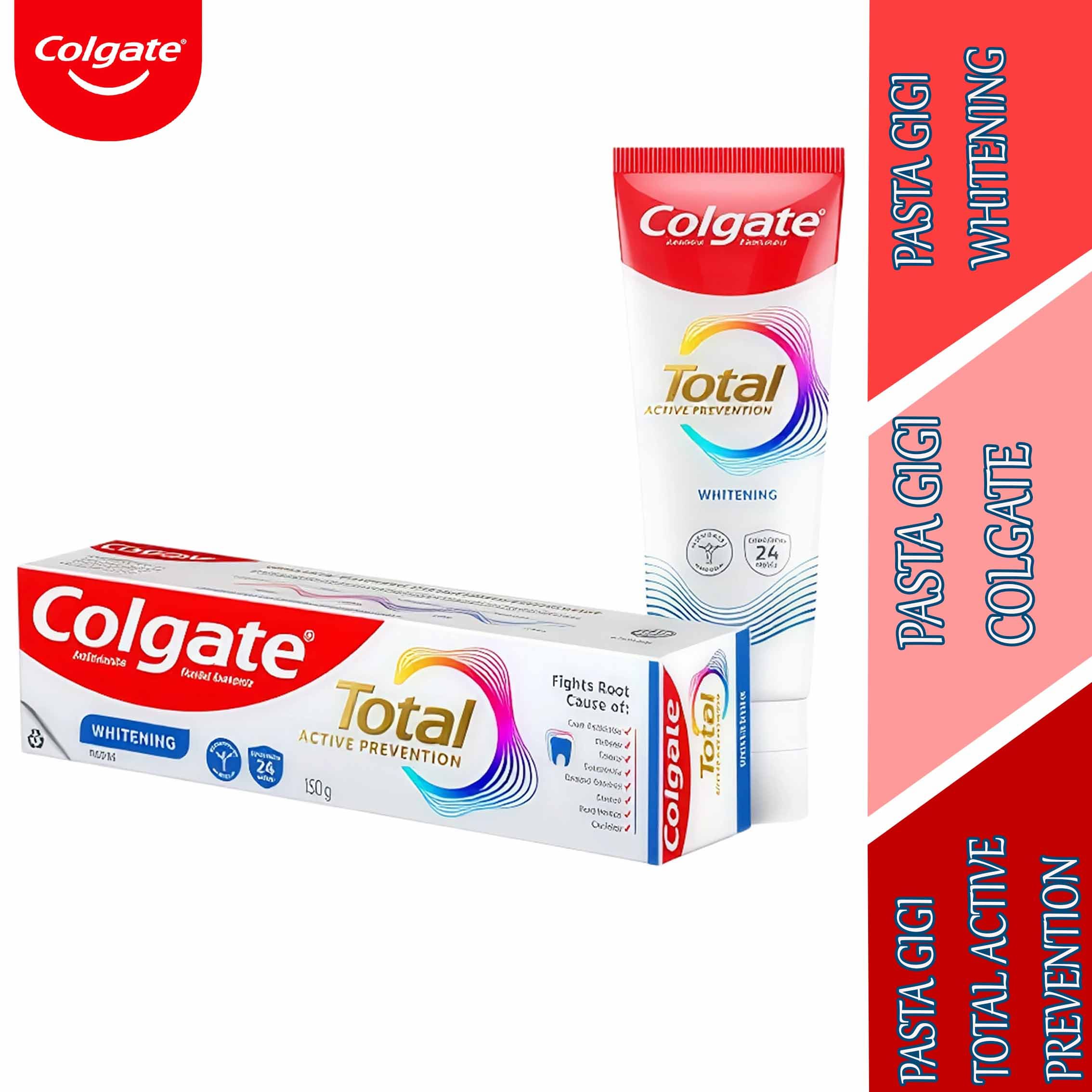 Pasta Gigi Total Active Prevention - Colgate Total - Pasta Gigi Whitening - 150gr