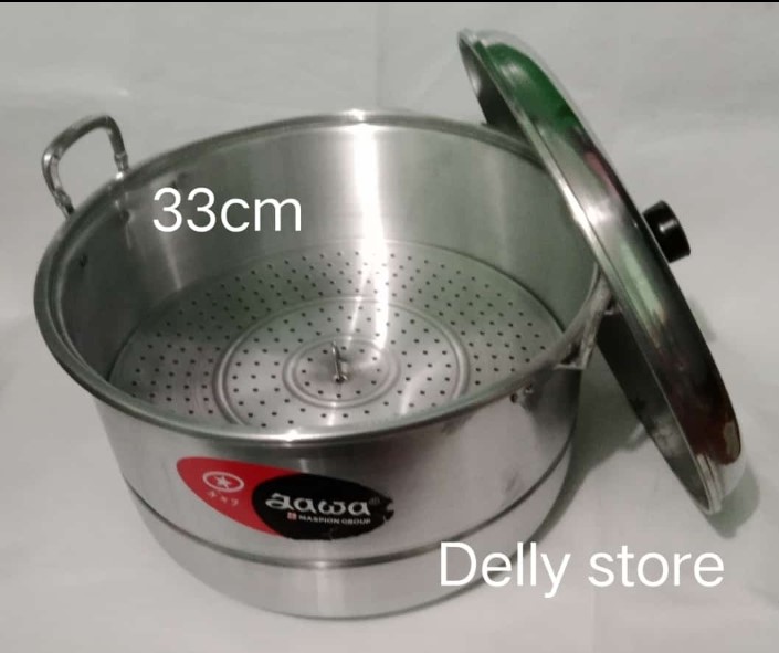 Langseng Masak Nasi / Panci Kukus / Dandang/Steamer ukuran 33 Untuk 5 Liter Harga  124,900 rupiah*Gratis Ongkir