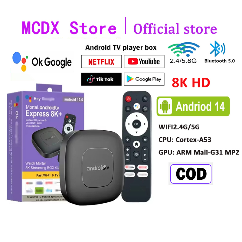 Android Tv Box T1 RAM 4GB+64GB ROM Android Box Android 13.0 8K Full HD Tv Box Support Bluetooth kendali jarak jauh suara Harga  279,999 rupiah*Gratis Ongkir