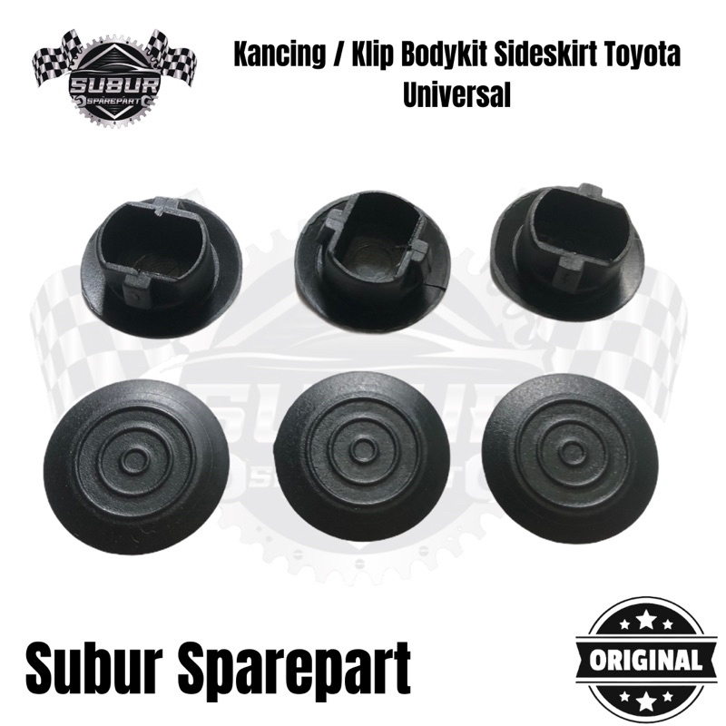Kancing Klip Bodykit Sideskirt Toyota Universal HARGA SATUAN Harga 7,600 rupiah*Gratis Ongkir