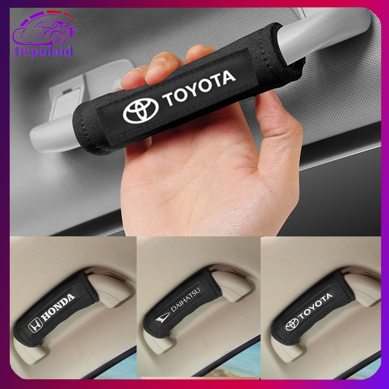 Universal Car Ceiling Handle Cover Car Roof Pull Glove Cover with Toyota Honda Daihatsu Logo Harga 23,599 rupiah*Gratis Ongkir
