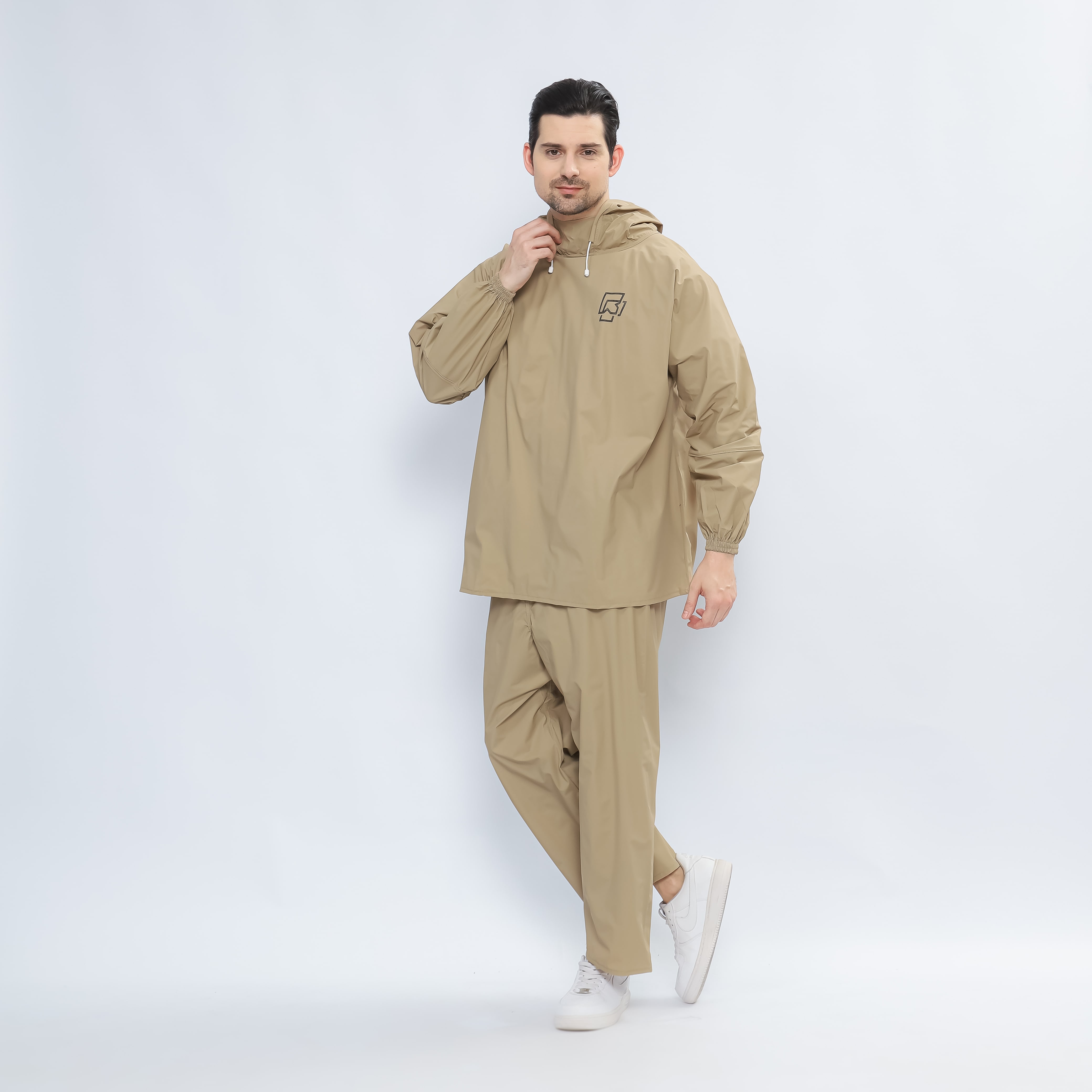 Raincoat Hoodie Rainpro One Set Stylish & Waterproof Anti-Seepage Aesthetic Harga 87,200 rupiah*Gratis Ongkir