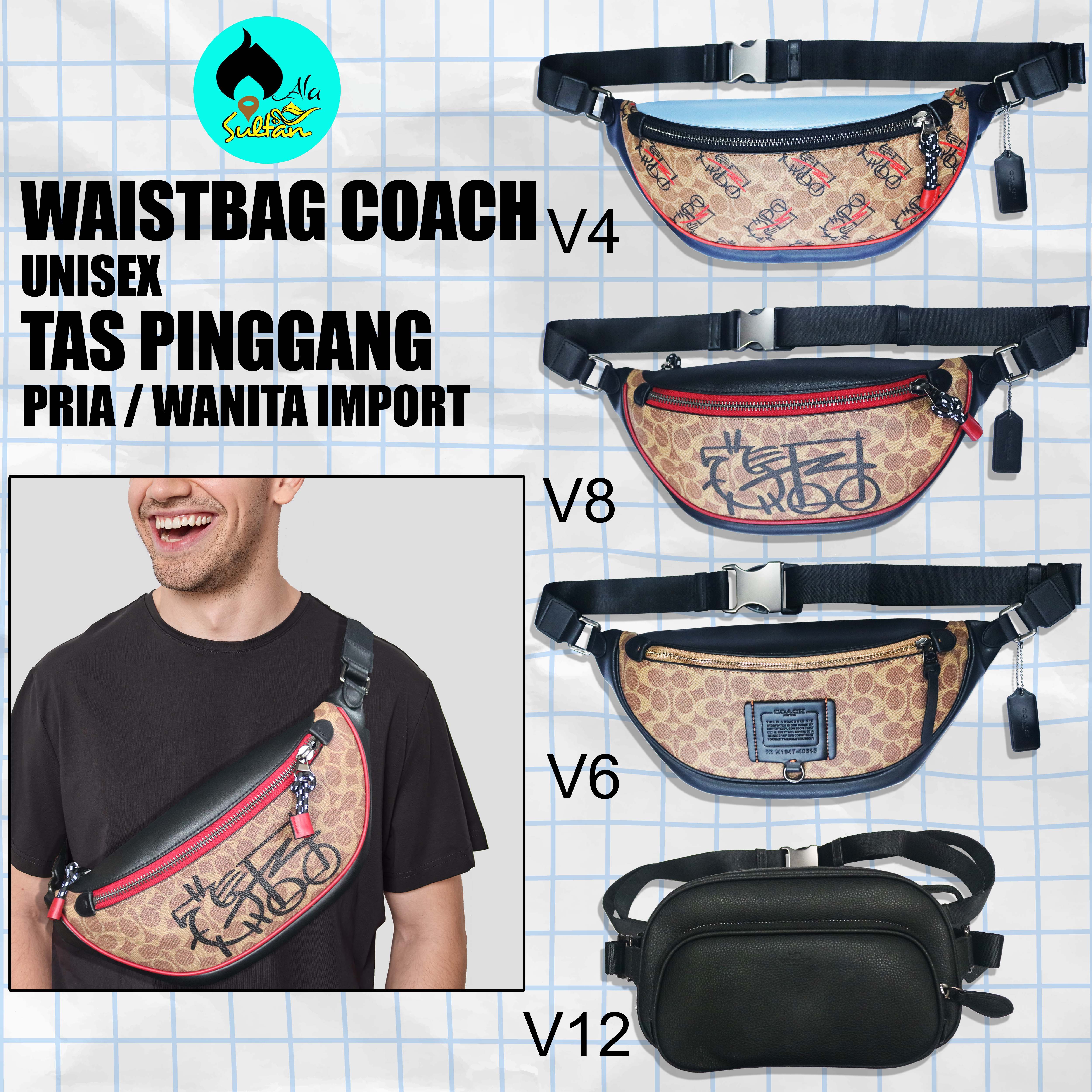 Jual Waistbag LV free Box import Quality waist bag pria & wanita