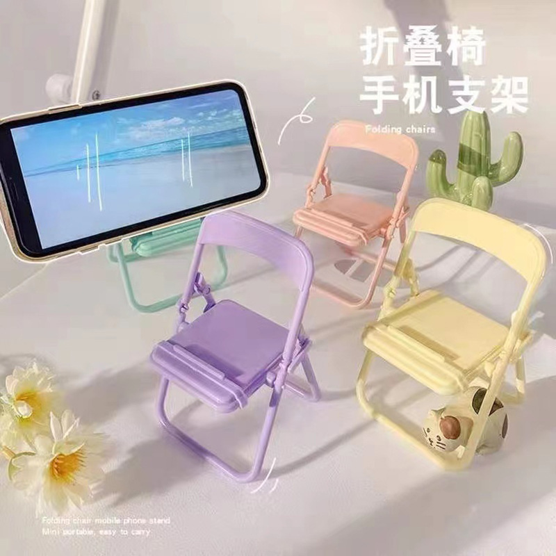 WU - Stand HP - Holder HP Model Kursi Lipat Mini - Sandaran HP - Stand HP Kursi Macaron Harga  1,350 Ringgit*Penghantaran Percuma