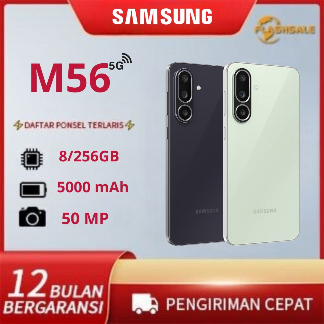 [Bonus Smart Watch] Android Samsung M56 5g 8/256Gb Can Cod Fullset Harga 1,989,000 rupiah*Gratis Ongkir