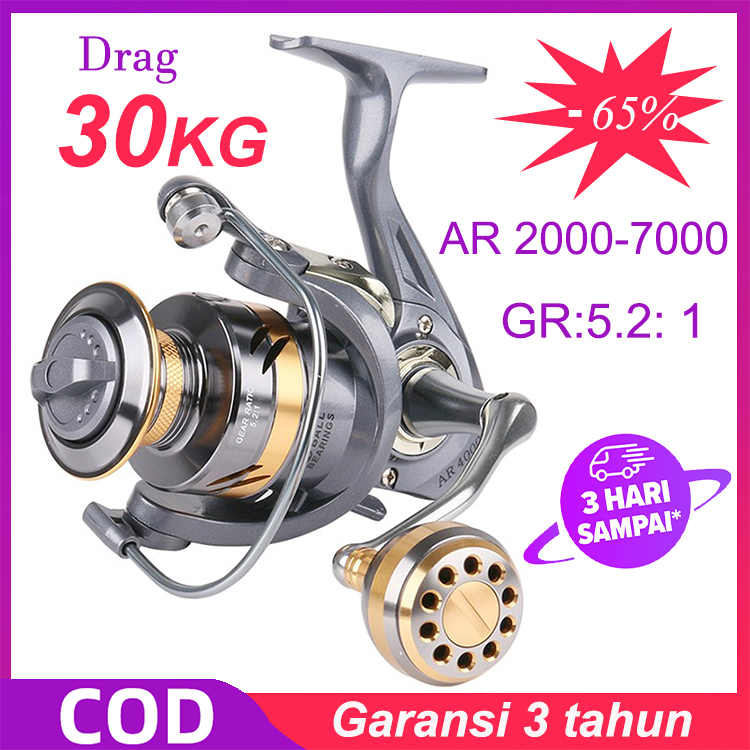 Stok Lokal Gratis OngkirAmorus Reel Pancing Laut Kuat 30 Kg Reel