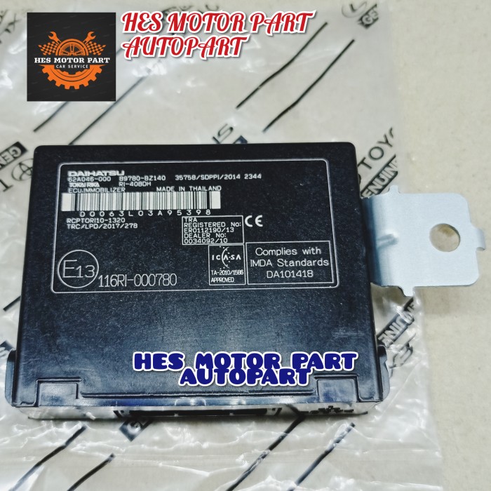 Ecu Imobilizer Computer Toyota Grand new avanza 2015-2020 original 1pc Harga 849,000 rupiah*Gratis Ongkir
