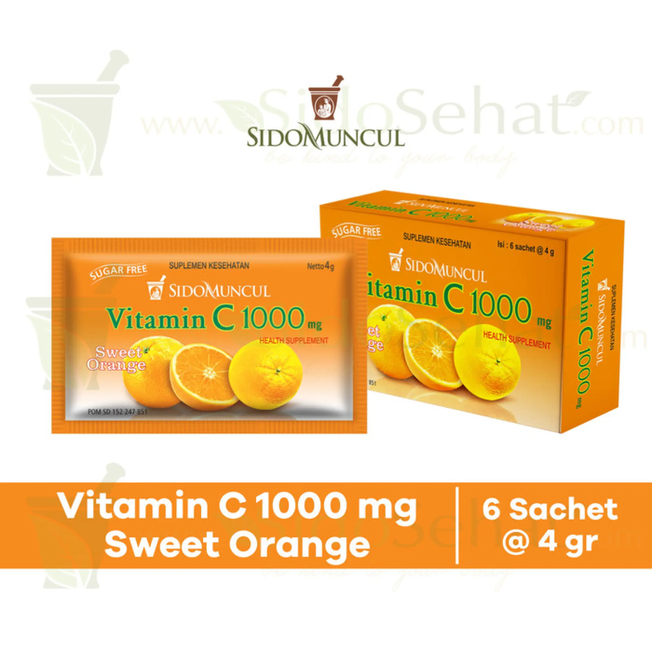 Sidomuncul Vitamin C 1000 Mg Sweet Orange Lazada Indonesia