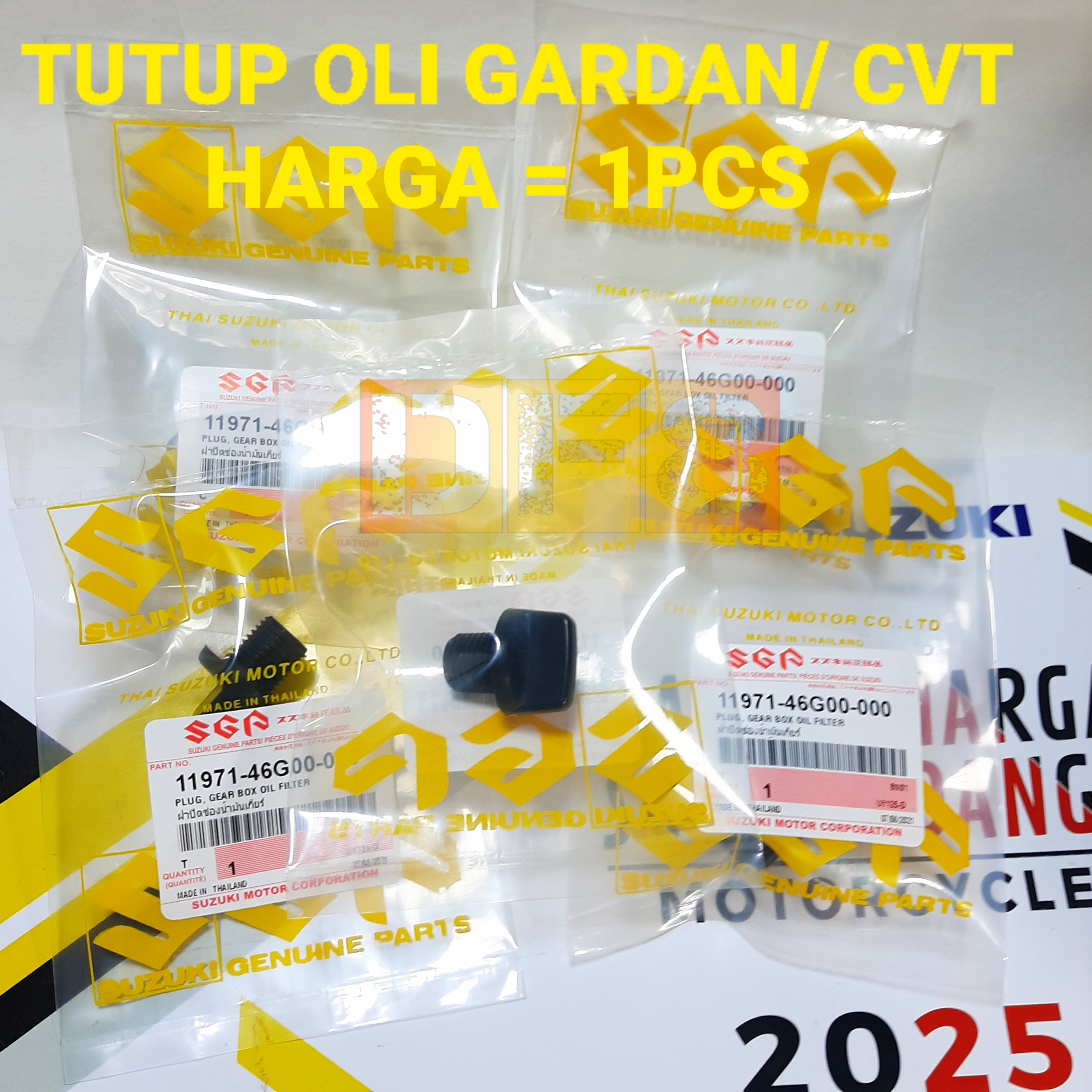 plug box gear cvt Oil Seal Suzuki Spin Skydrive Skywave Hayate 125 Sgp 11971 46g00 000 Harga 5,837 rupiah*Gratis Ongkir