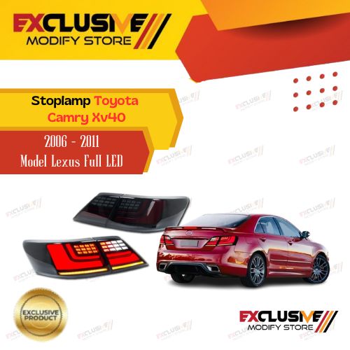 Toyota Camry XV40 (2006 - 2011) stoplamp model Lexus style (Asia version) full led Bar + Welcome Light Animation Giá 5,375,000 Đồng*Miễn phí vận chuyển